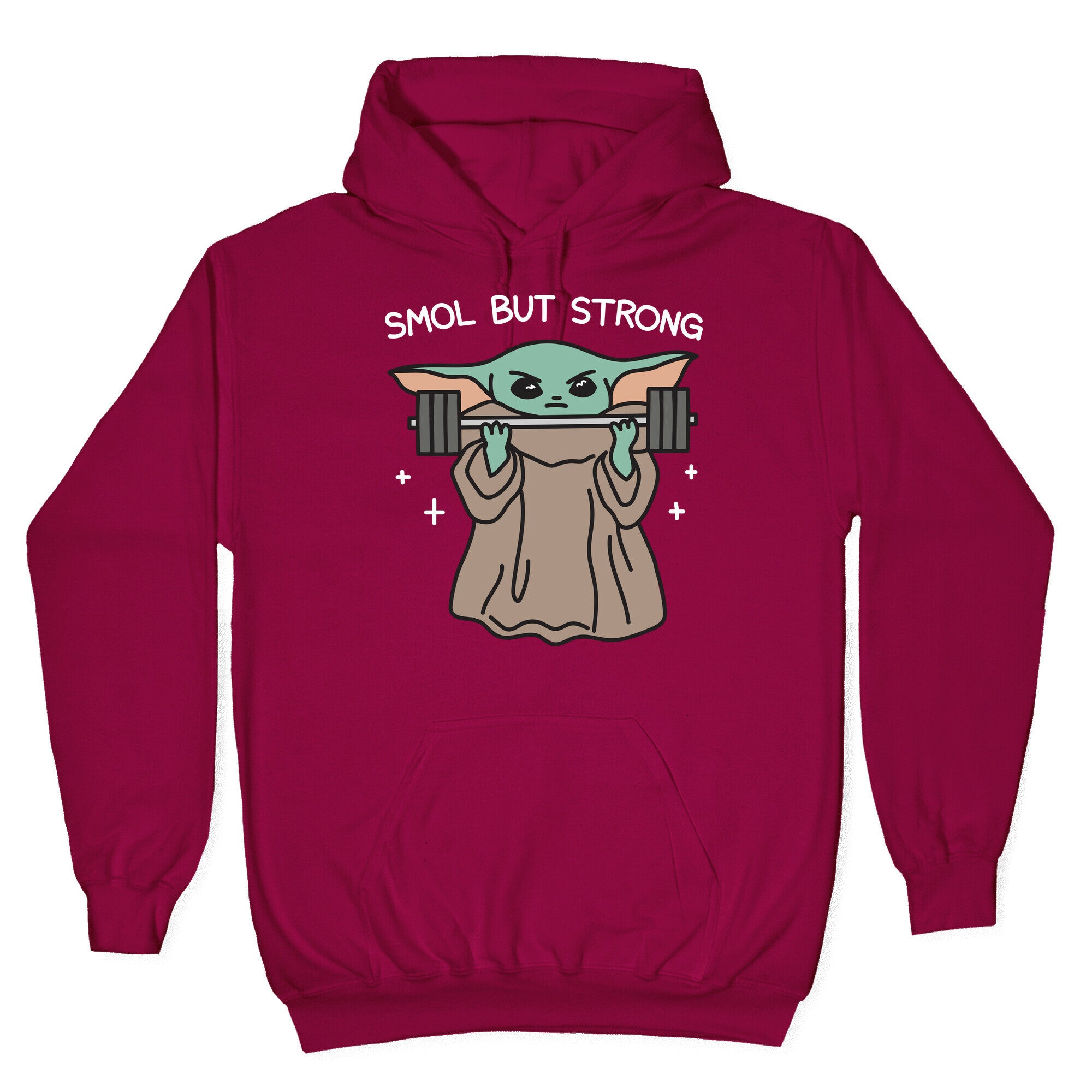 Smol But Strong Baby Yoda Hoodie